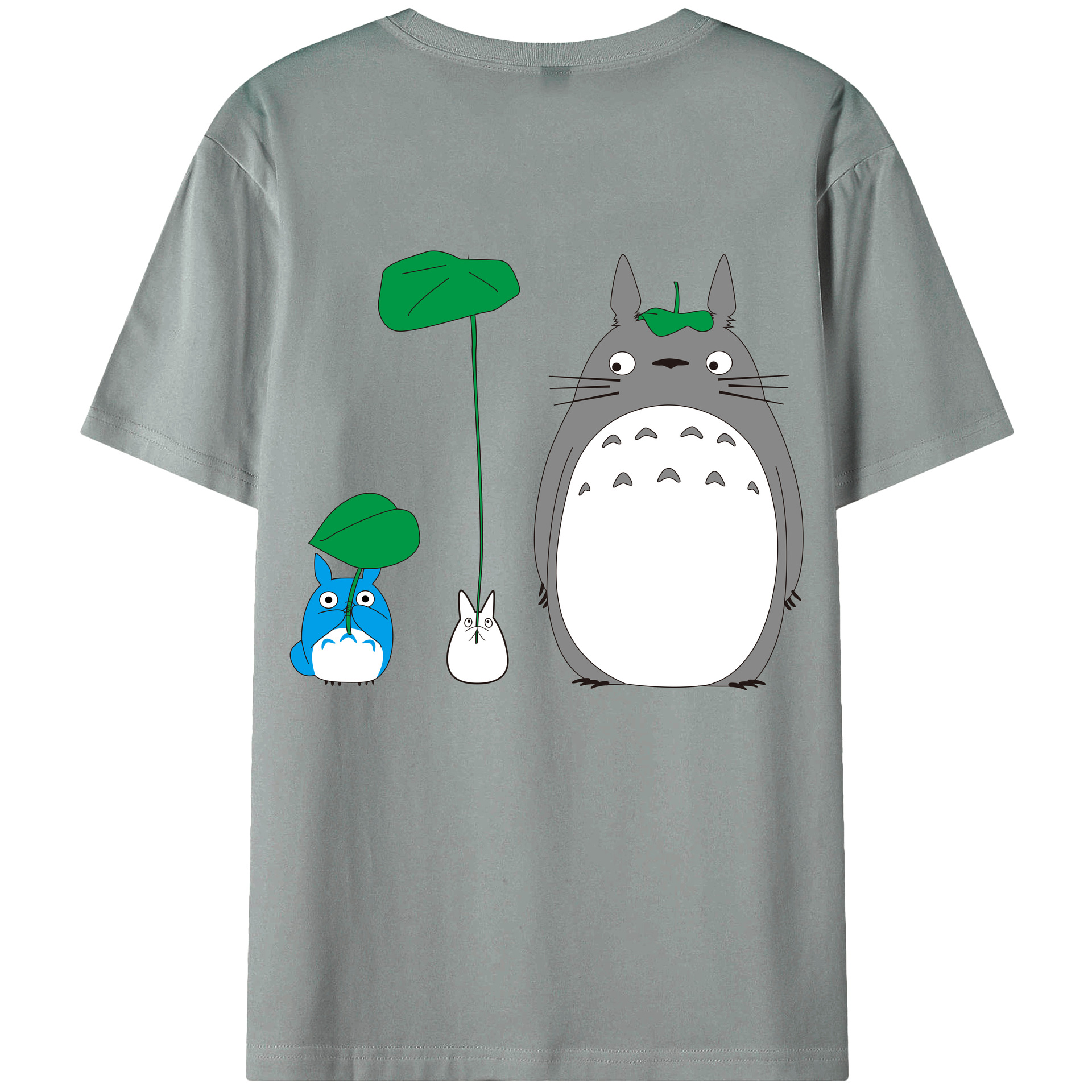 （画像用） となりのトトロ 草壁メイ 草壁サツキ My Neighbor Totoro Satsuki Kusakabe Mei Kusakabe 綿100％ メンズ半袖Tシャツ（バックプリント） 通気性
